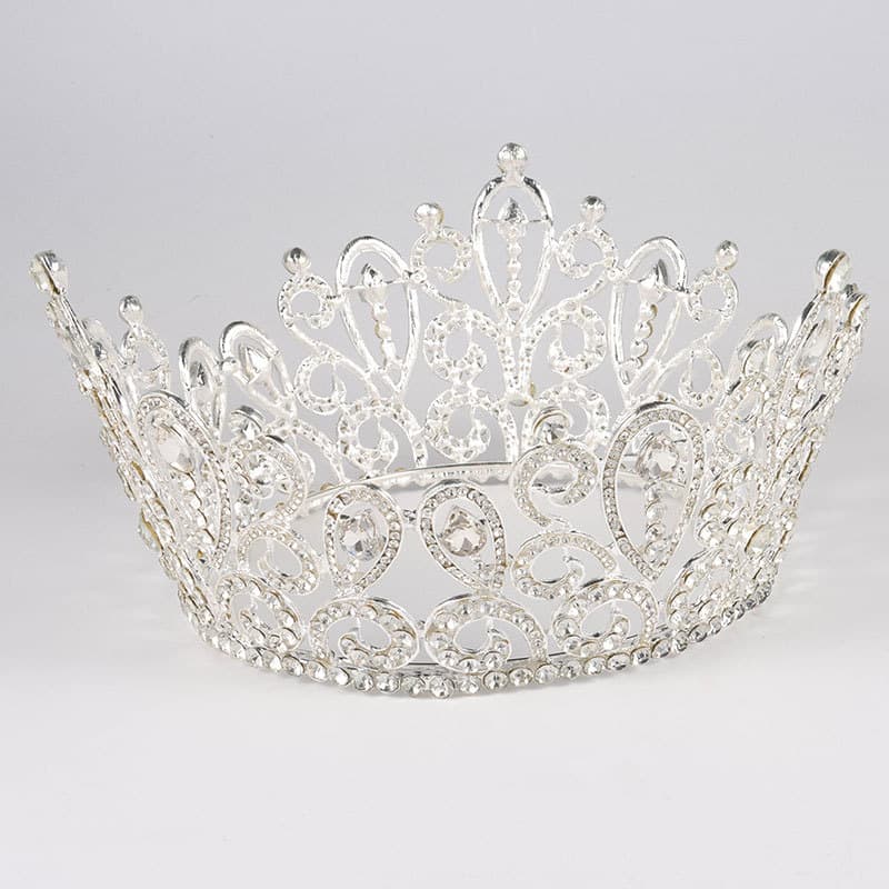 (Cross-border trading), crown handmade, accessory for bride, European style, diamond encrusted 4