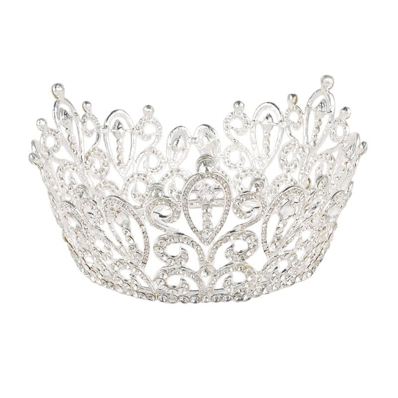 (Cross-border trading), crown handmade, accessory for bride, European style, diamond encrusted 5