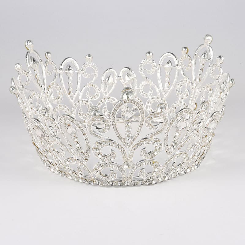 (Cross-border trading), crown handmade, accessory for bride, European style, diamond encrusted 1