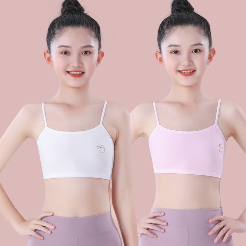 Cotton T-shirt, tube top for students, underwear, 7-9-11-13-14 years, for teenagers, for secondary school 2