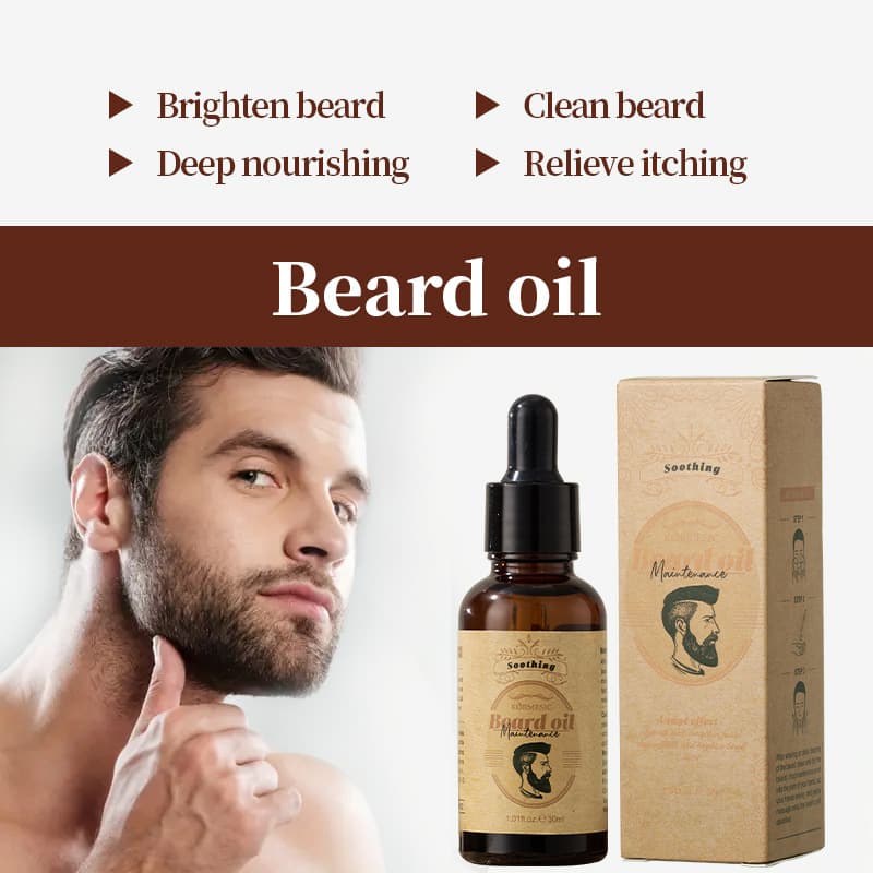 KORMESIC (Cross-border trading), shiny conditioner, men's medical beard oil for face, English