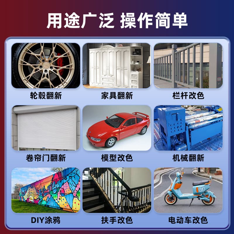 Daochou Hand-Operated Spray Paint Car Wheel Anti-Rust Metal 4