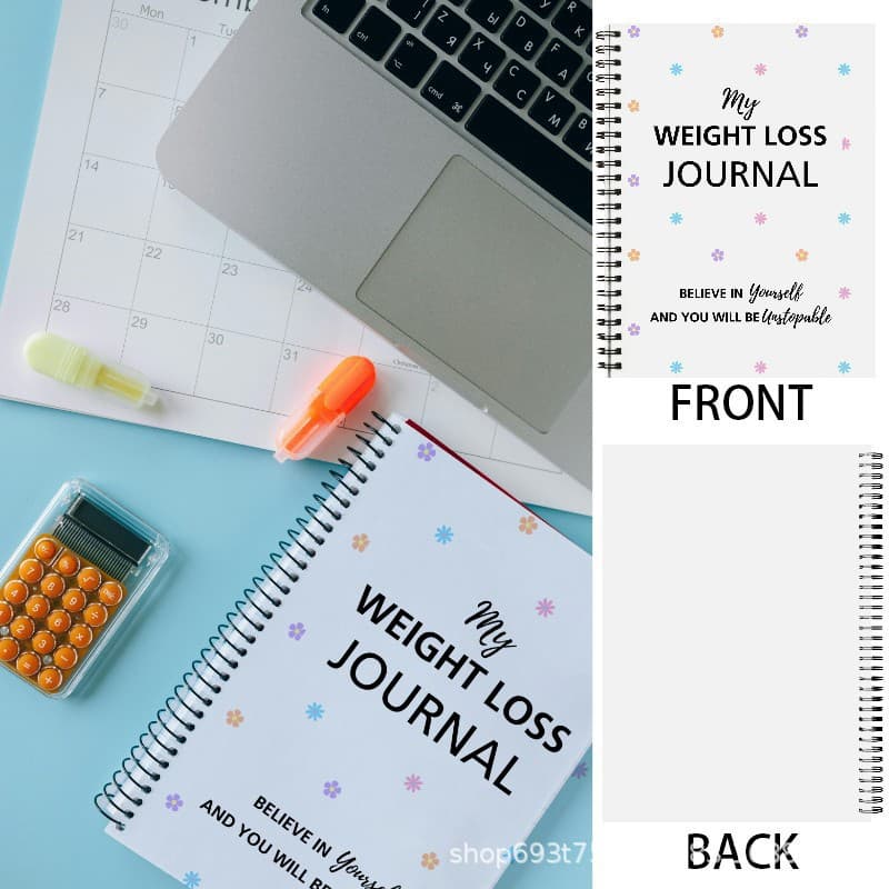 Cross-border hit Weight Loss Journal Weight Loss Journal Planner Laptop 3