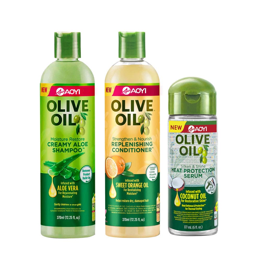 Shampoo, olive oil, aloe vera gel, moisturizing conditioner, set, adds volume, for hair care 5