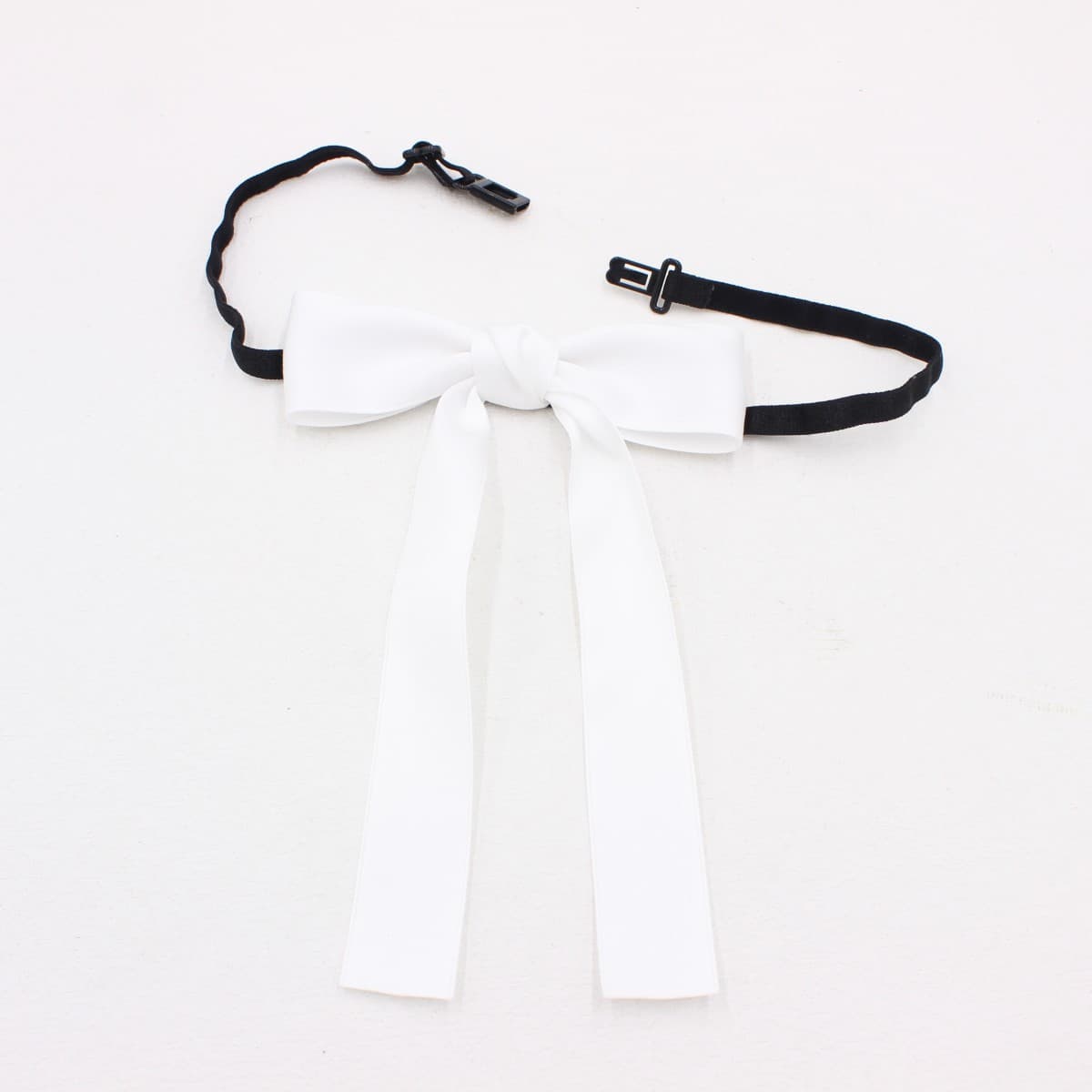 Black bow tie with bow, adjustable uniform for students, accessory 3
