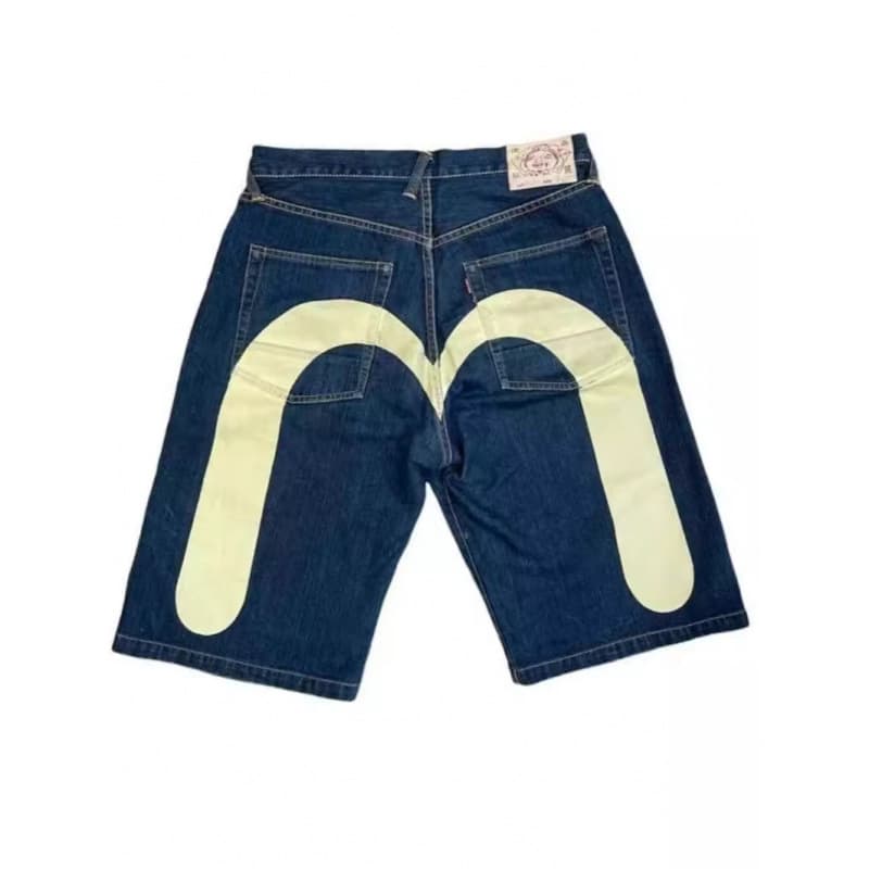 Shorts, trousers hip-hop style, summer denim skirt, loose fit, Gothic 4