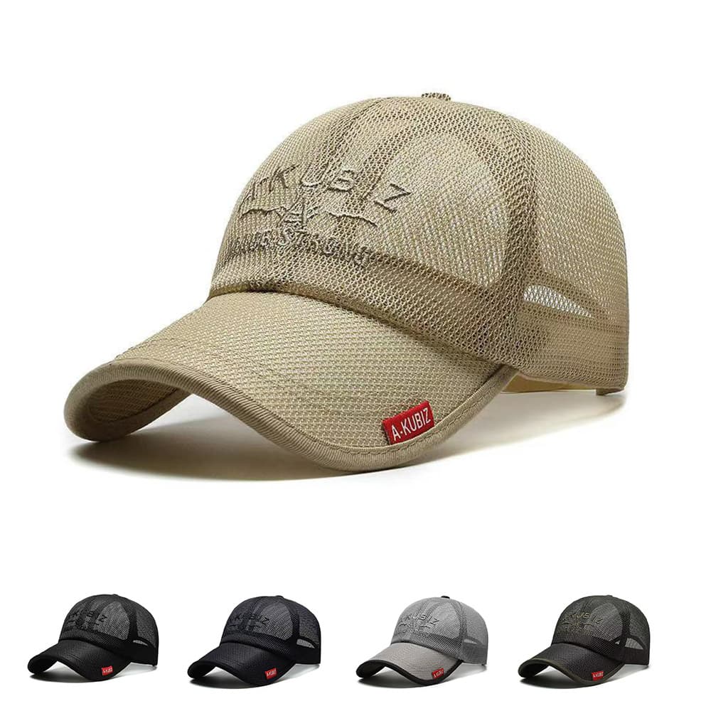 (Cross-border trading), baseball men's breathable mesh casual sun hat, sun protection, with embroidery 1
