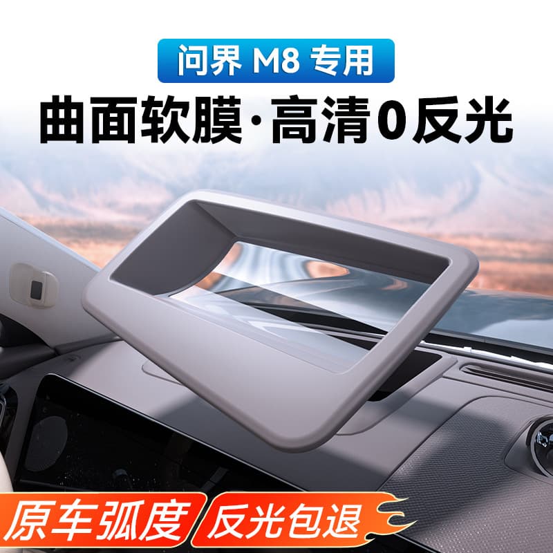 Suitable for 25 models of Wenjie M8 curved soft film head-up display protective cover HUD dust cover car interior 1