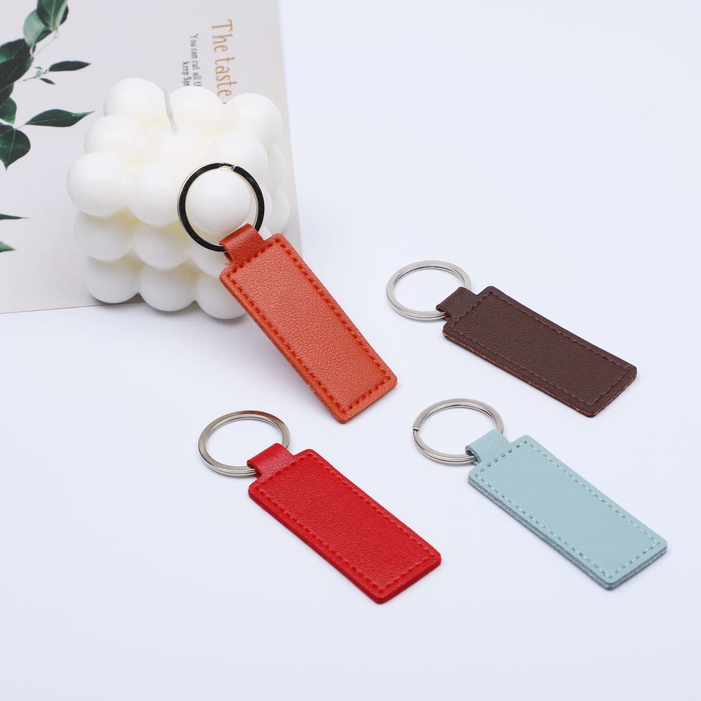 Polyurethane car keys with accessories for keys, keychain, bag decoration, DIY, Birthday gift, with your logo imprint, (Physicals) 2