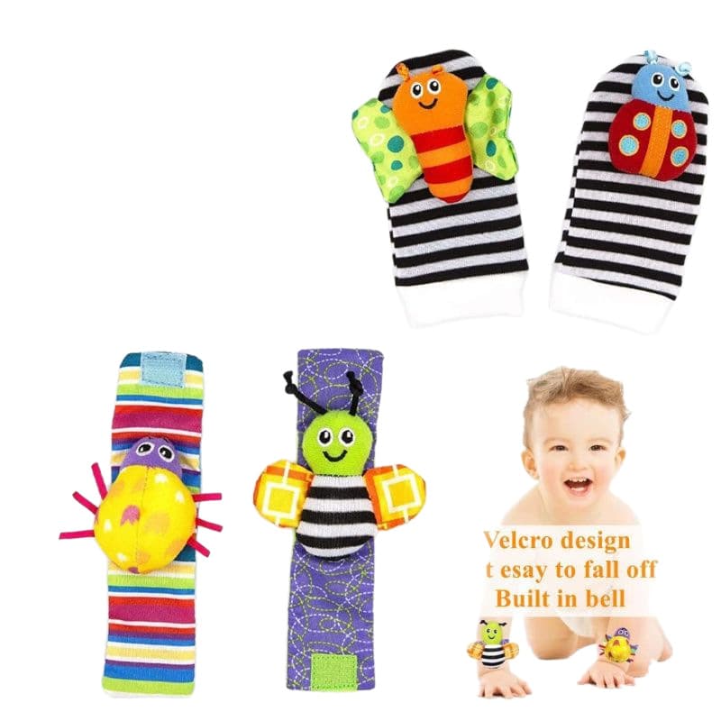 Children's grabber, bracelet, watch strap, socks, set, cartoon beanbag, appeases plush toy 5