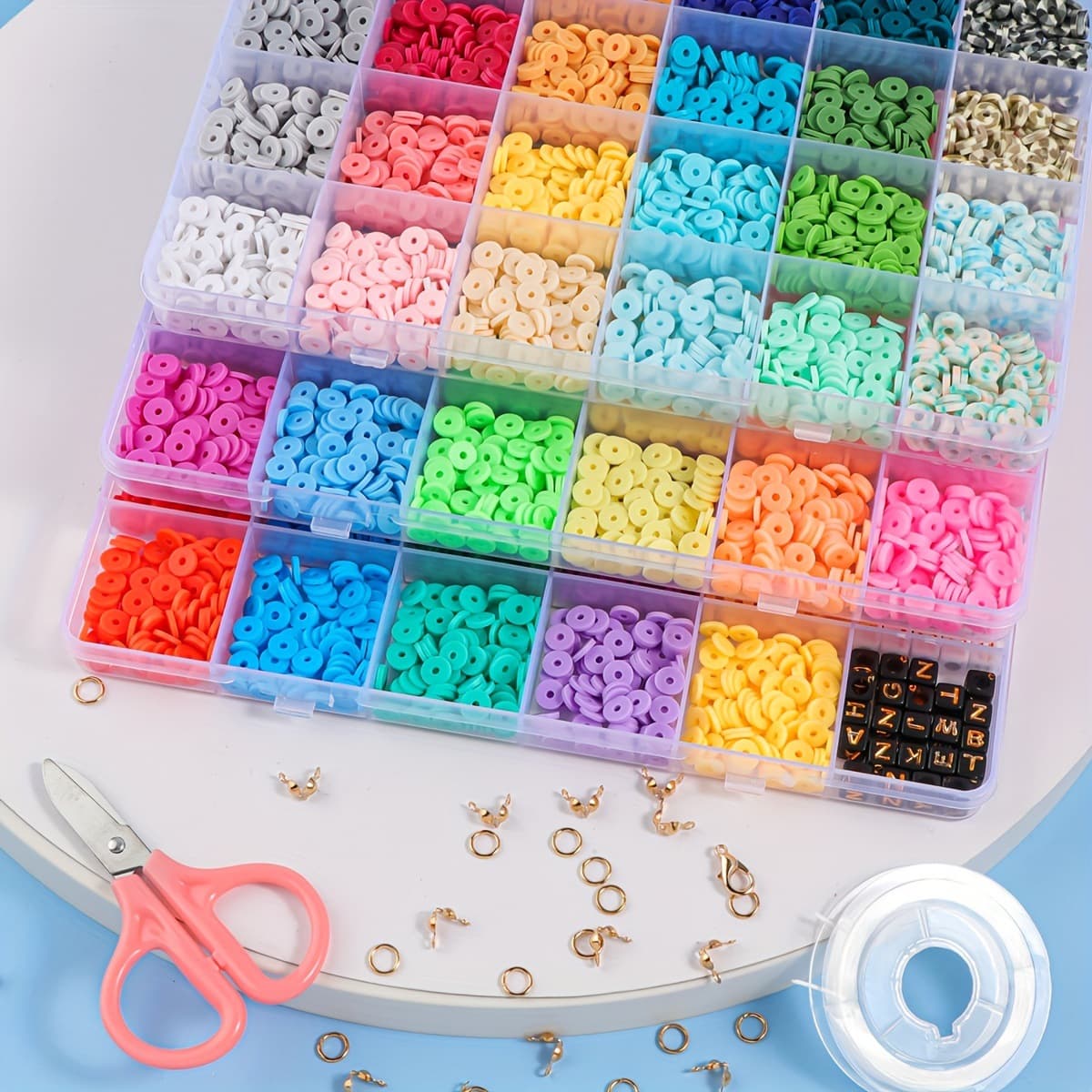 [2400pcs/1 diy Jewelry Making Kit usb Powered Electric Clay] 2