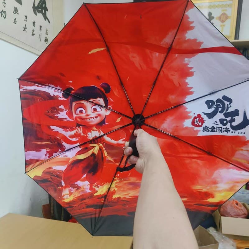 Cartoon automatic umbrella, fully automatic 3