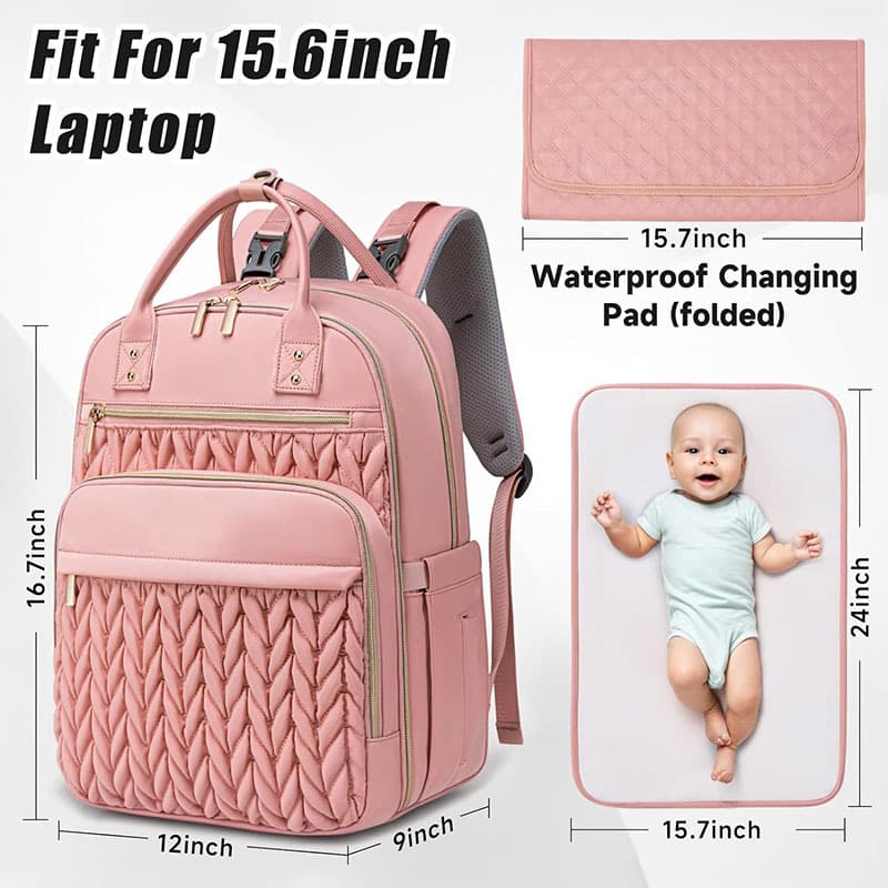 (Cross-border trading), diaper for mother and baby, capacious fashionable cloth bag, children's waterproof backpack for traveling 2