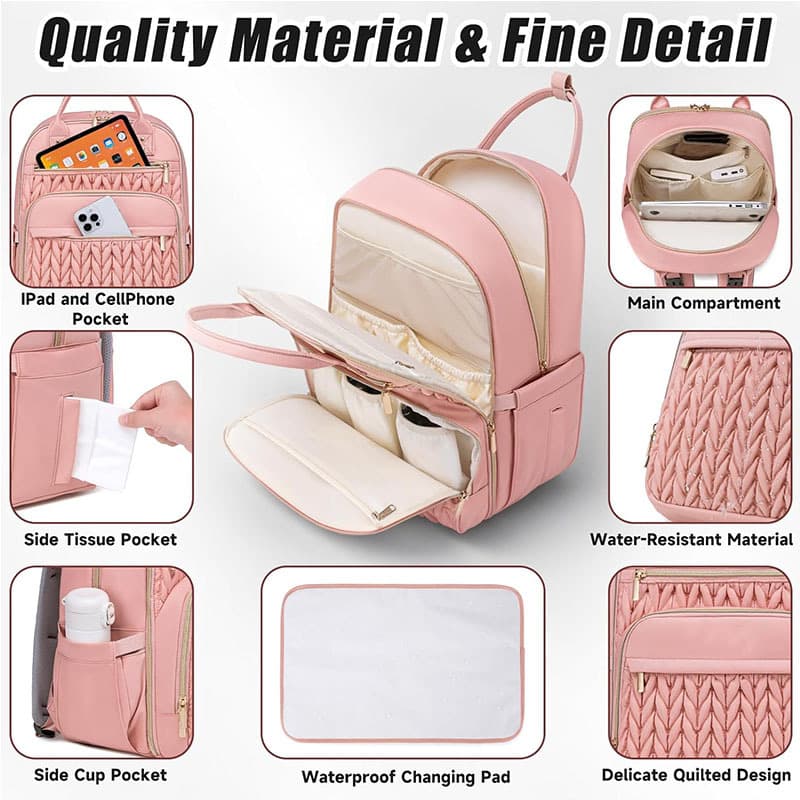 (Cross-border trading), diaper for mother and baby, capacious fashionable cloth bag, children's waterproof backpack for traveling 5