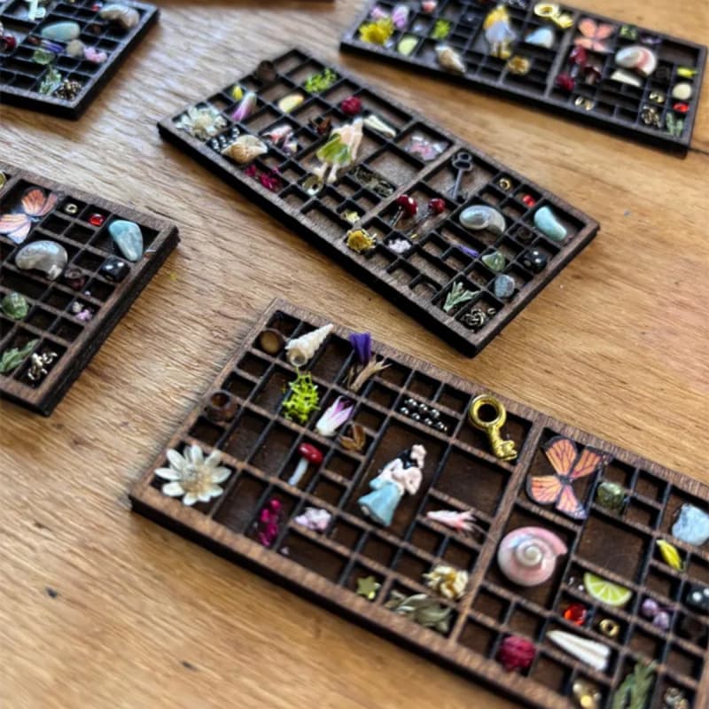 (Cross-border trading), wooden jewelry, storage system, ore sample, souvenir 3