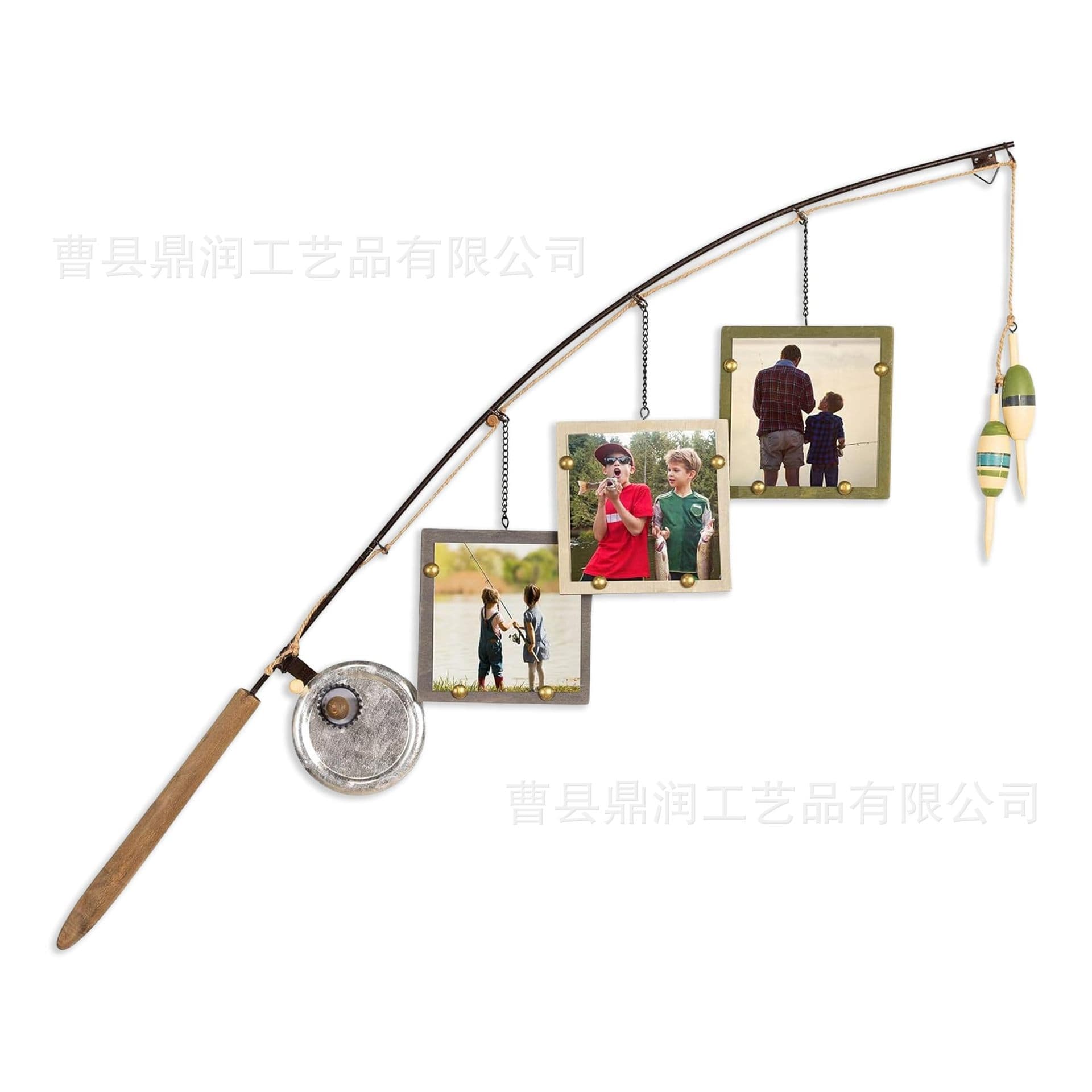 Wooden photo frame, wall mount for fishing, pendant for office for bedroom 5
