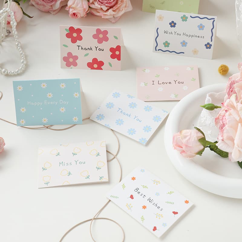 (Wholesale), universal postcard, cards, floral print, Birthday gift, bouquet
