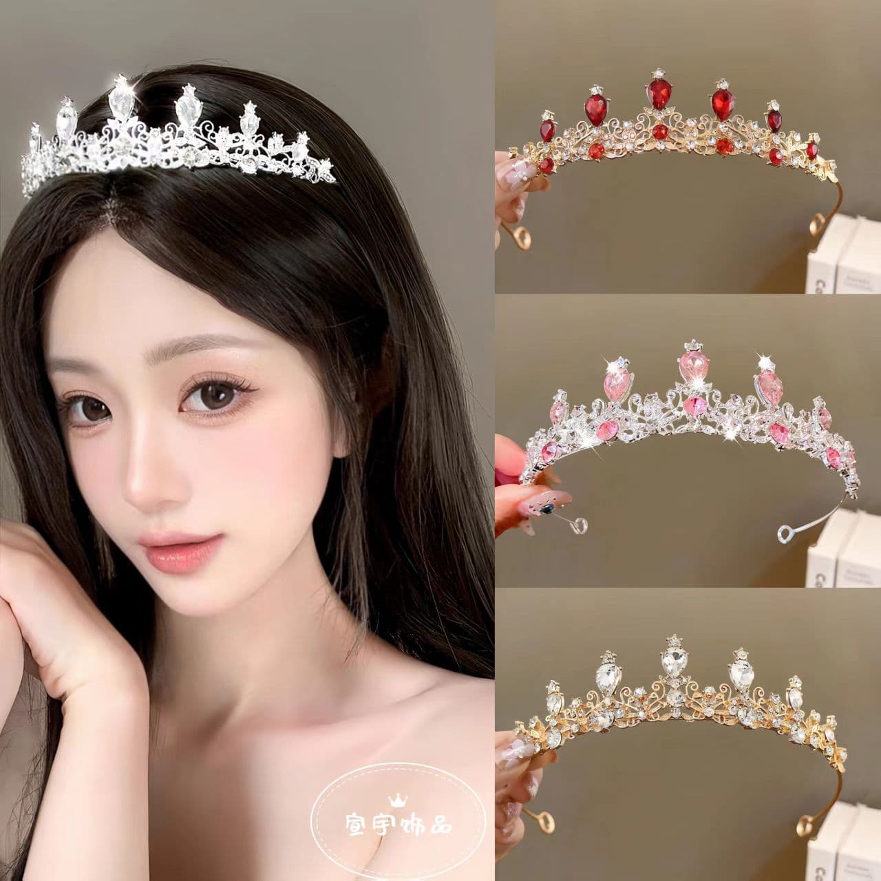 Hair accessory for adults for bride, crown, headband