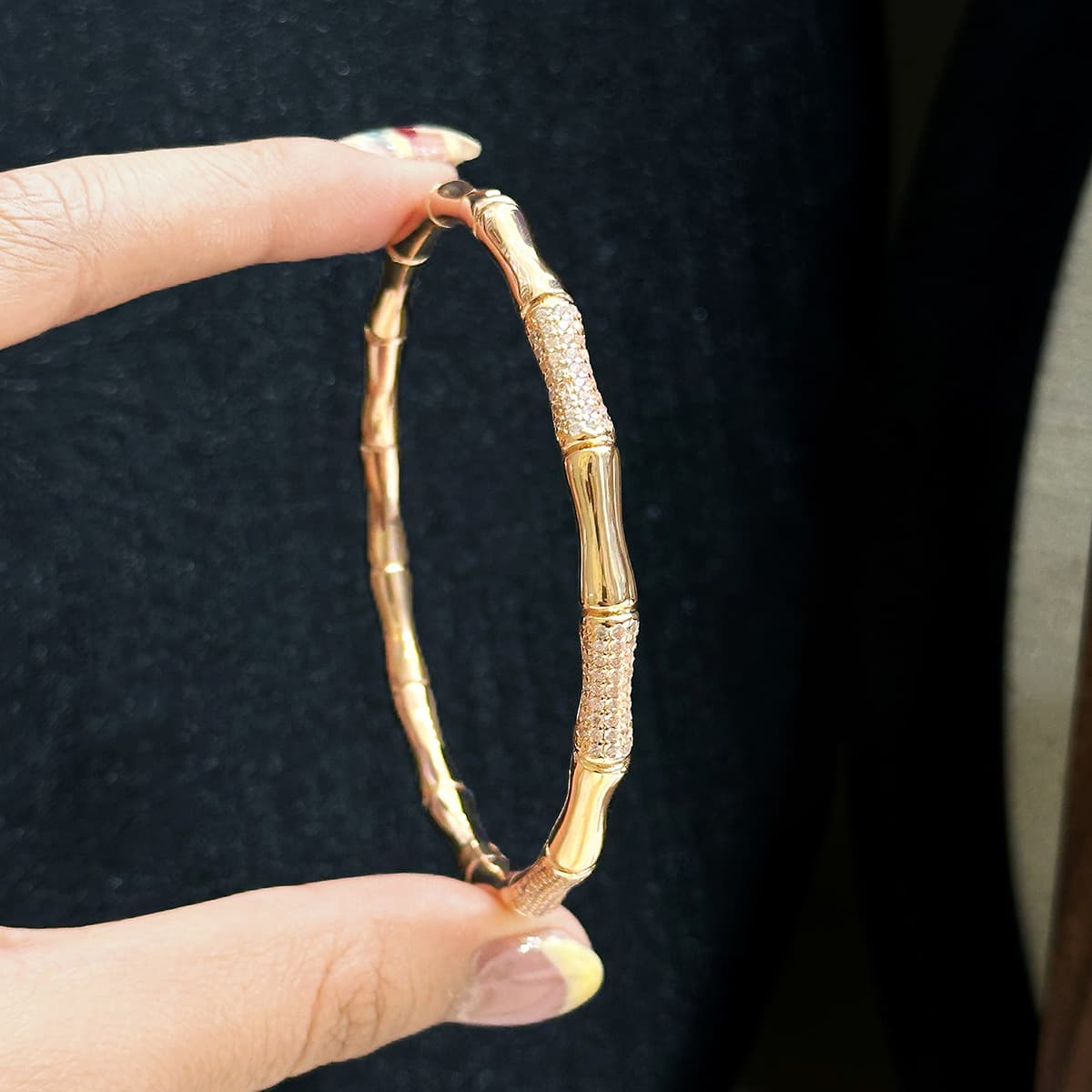 Design bamboo universal women's bracelet, Chinese style, simple and elegant design, high-quality style 3