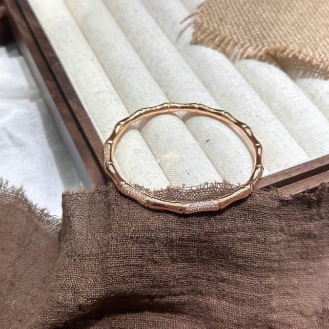 Design bamboo universal women's bracelet, Chinese style, simple and elegant design, high-quality style 5