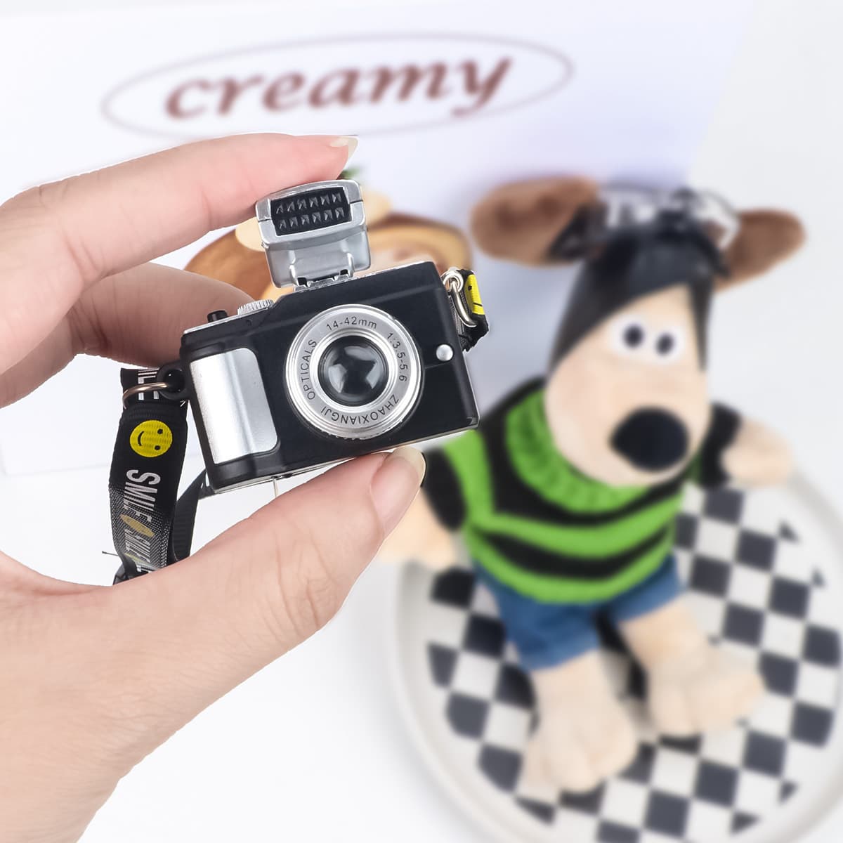 Camera, keychain, necklace, pendant, makes sounds, creative gift 1