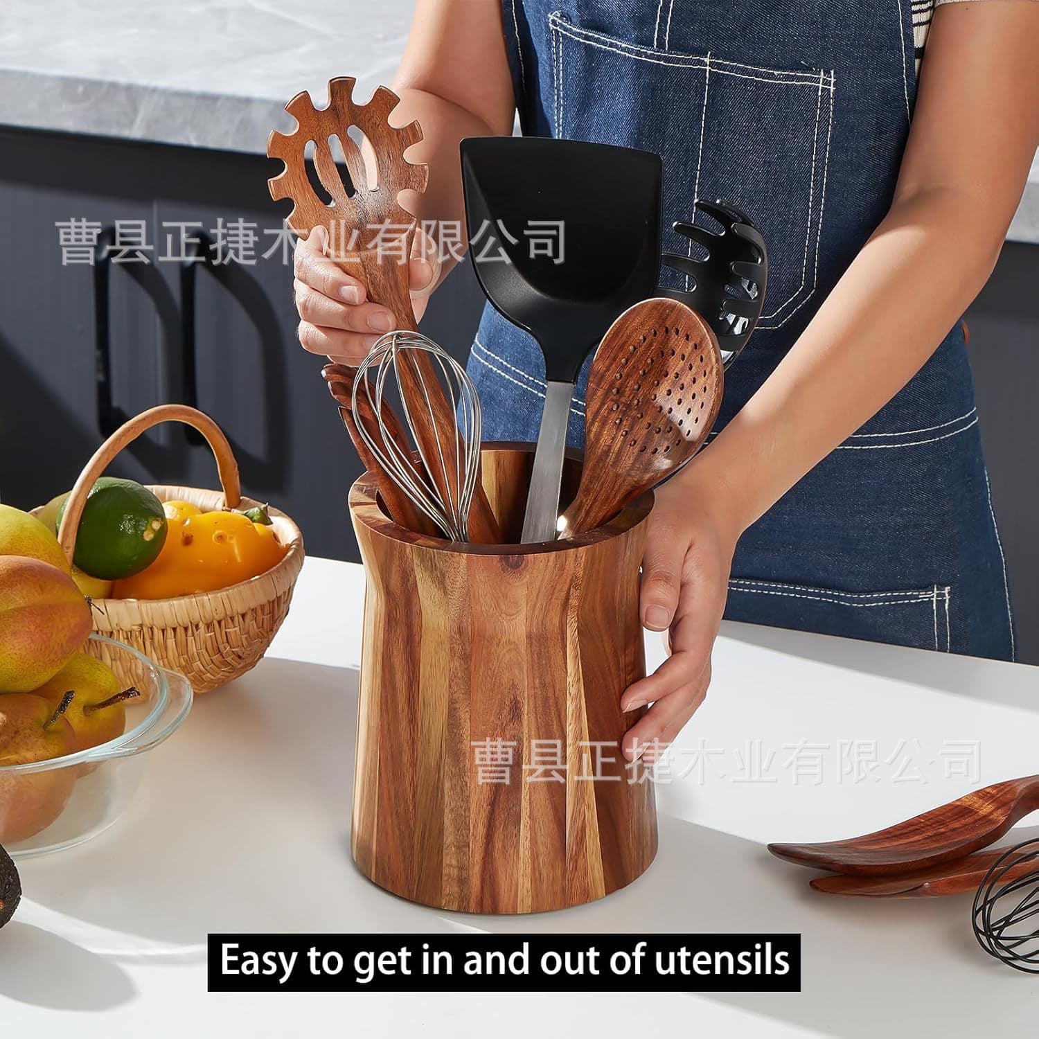 (Cross-border trading), wooden tableware, storage box for home use, kitchenware, storage system 1
