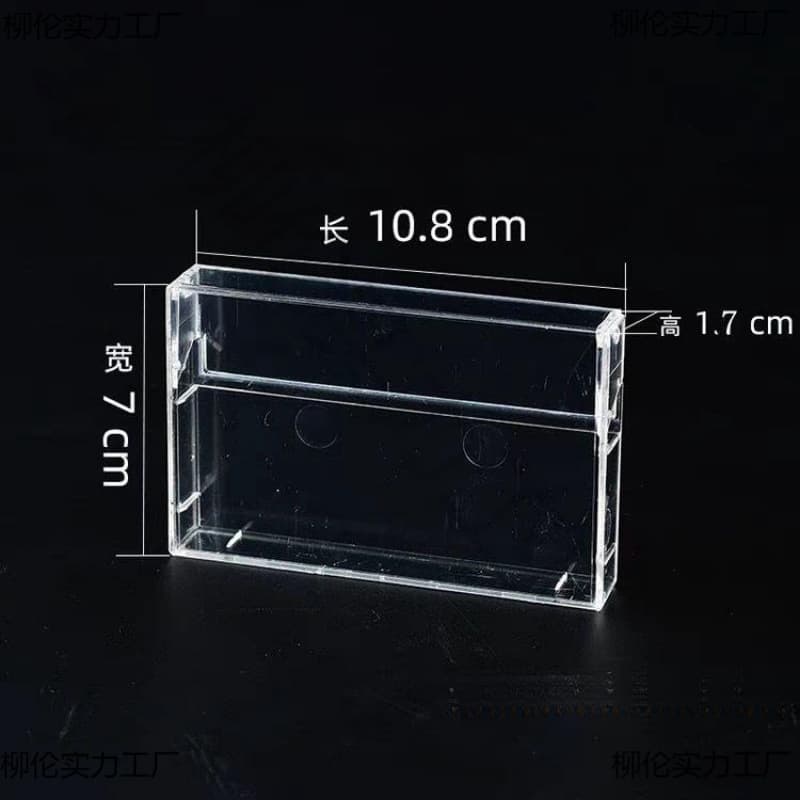 New standard thigh-end non-fixed foot tape box High transparent thickened hard box spot No-card corner tape box 2