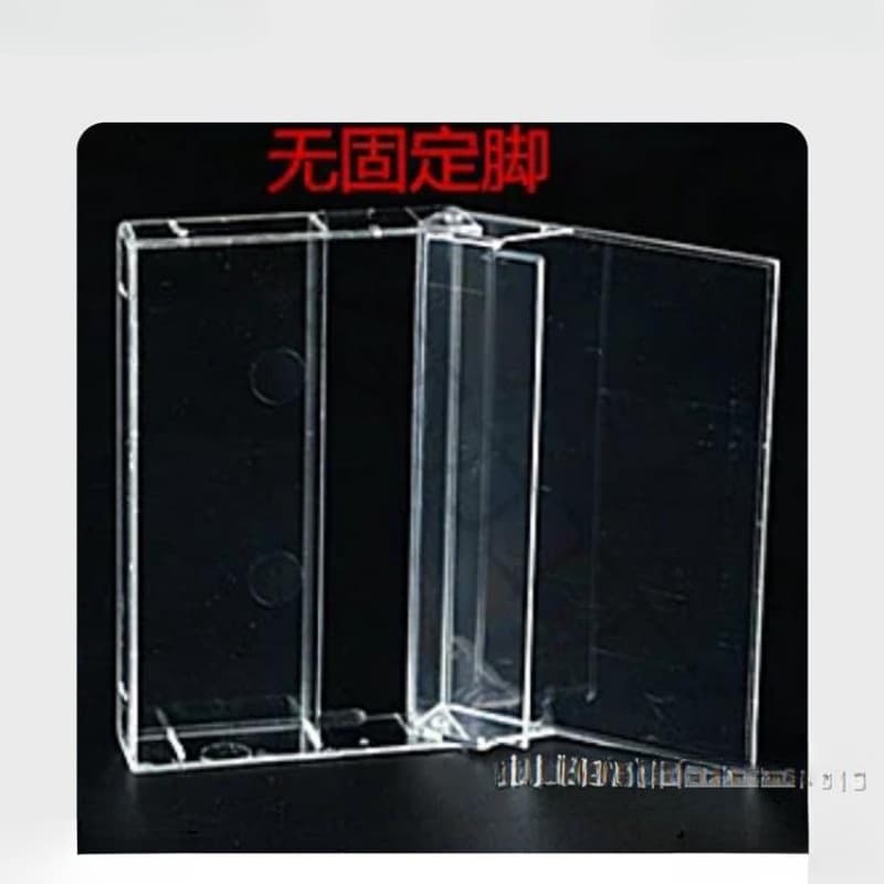 New standard thigh-end non-fixed foot tape box High transparent thickened hard box spot No-card corner tape box 1