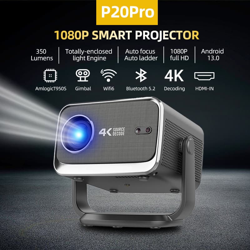 Cross-border 4K smart projector projector Android 13 projector overseas version 1080P high-definition projector 1