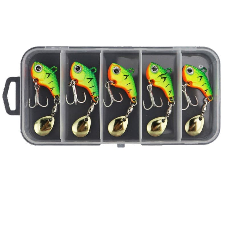 Luya bait rotating sequins vibration small whirlwind VIB bait box metal sea fishing freshwater bait bait fishing equipment 5