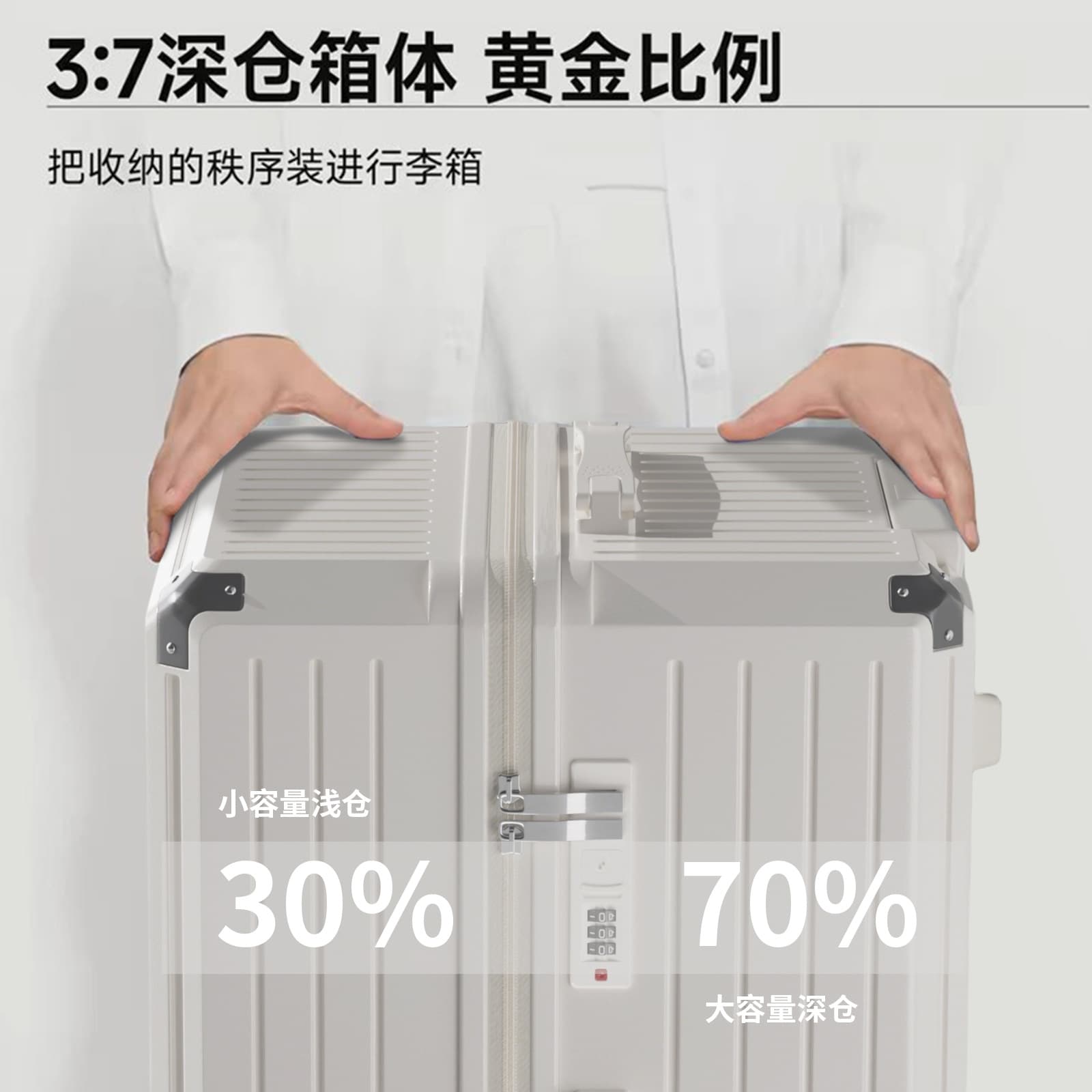 Durable capacious high quality suitcase, 24 inch, 28 inch 3