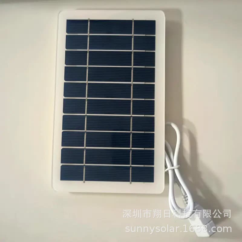 (Cross-border trading), waterproof charger solar-powered, 5v, 2W, 6v 3