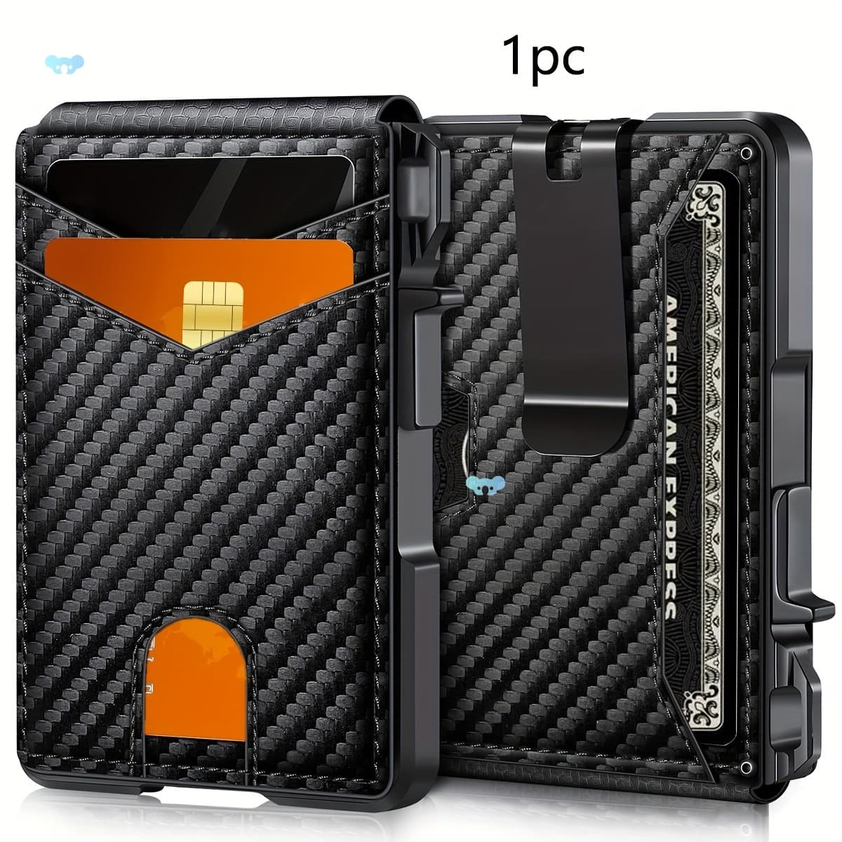 Men's Tactical Wallet Minimalist Leather Card Bag 1