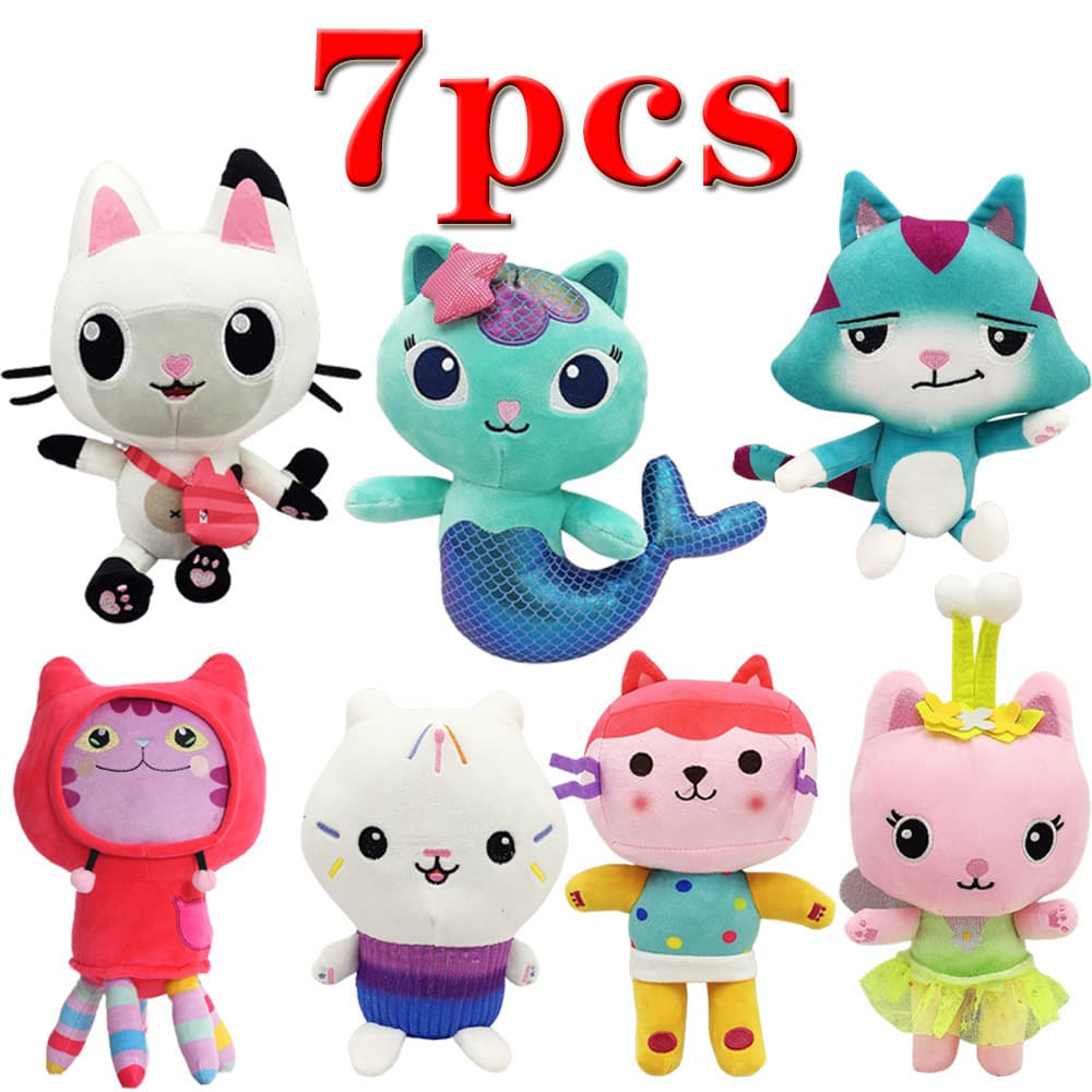Gabby Dollhouse Plush TOYS KAWAII MERCAT CUTE Stuffed Animal 1
