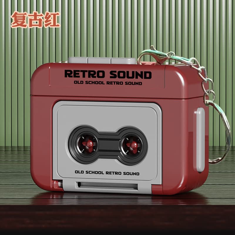 Retro music keychain, small music box, with sound recording 4