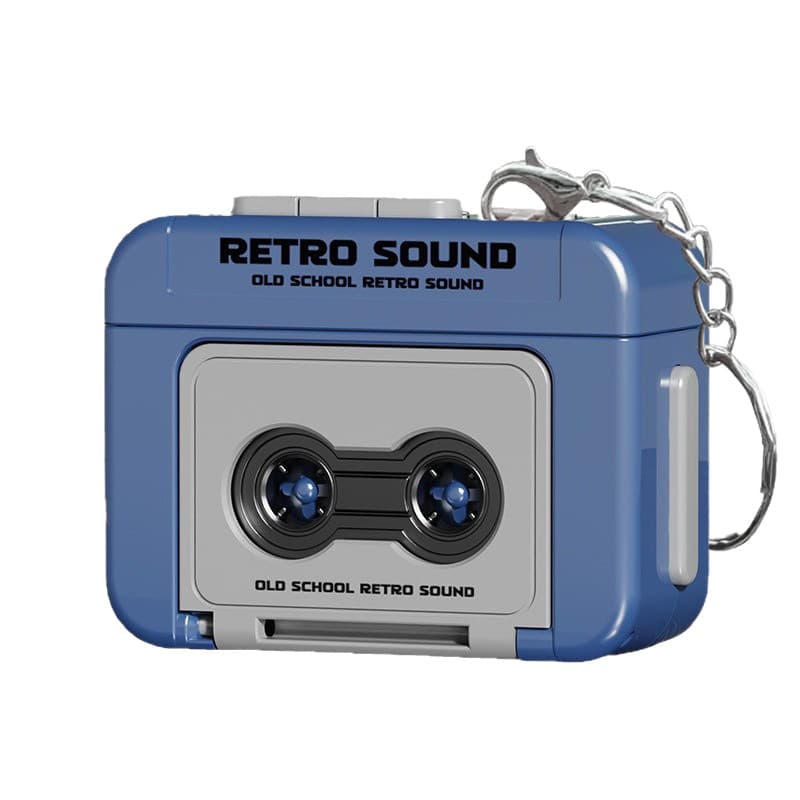 Retro music keychain, small music box, with sound recording 5