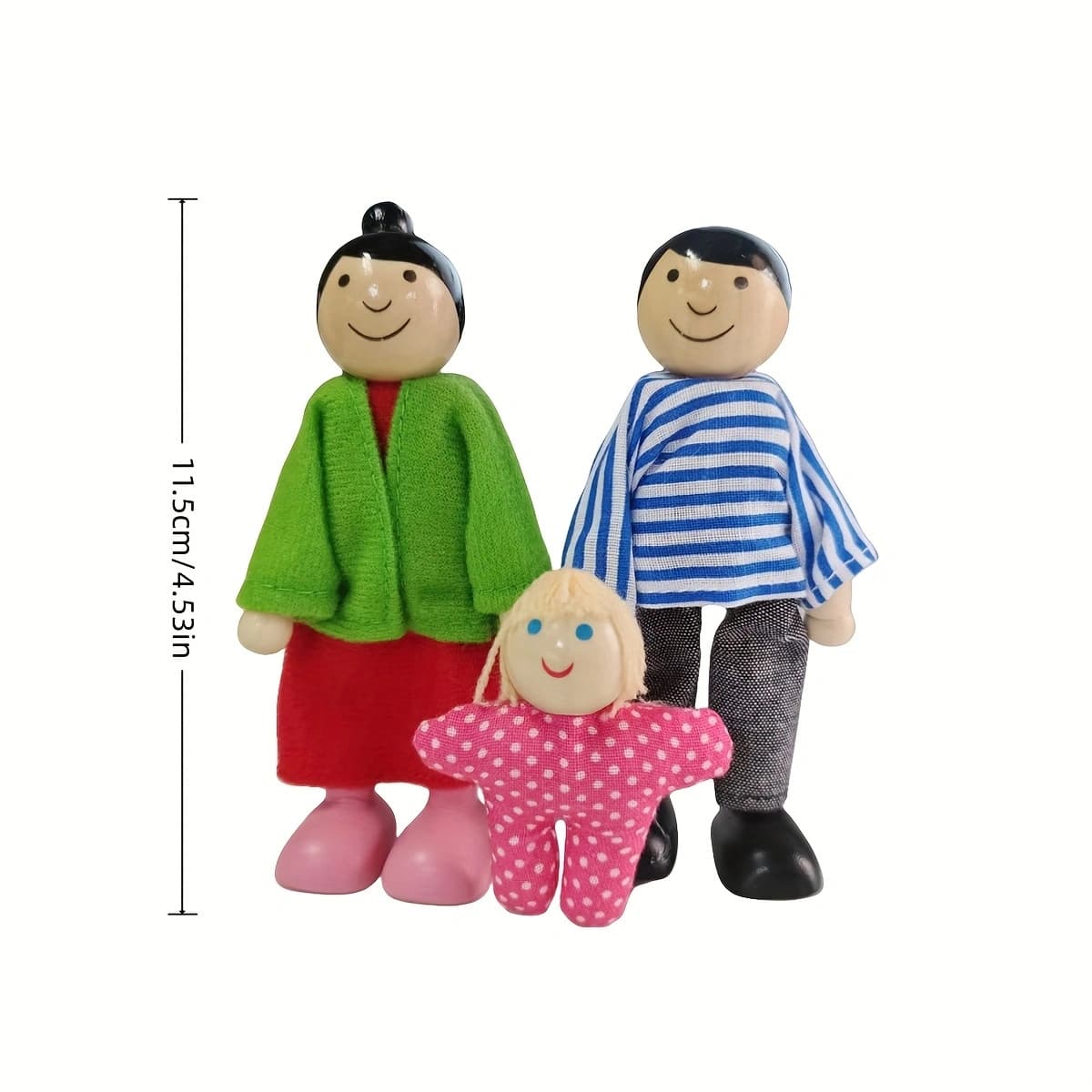 (Cross-border trading), realistic family brown cute doll 3