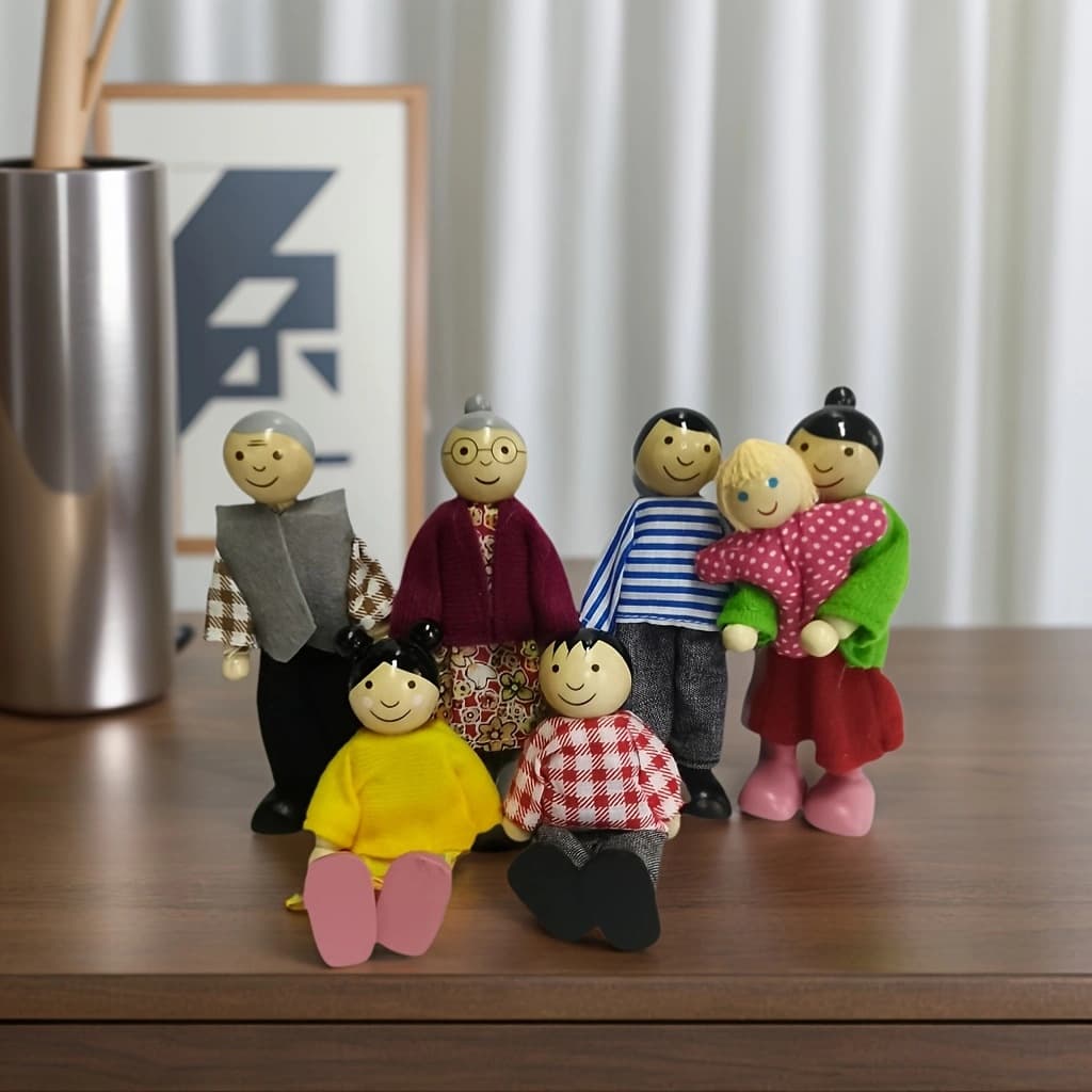 (Cross-border trading), realistic family brown cute doll 4