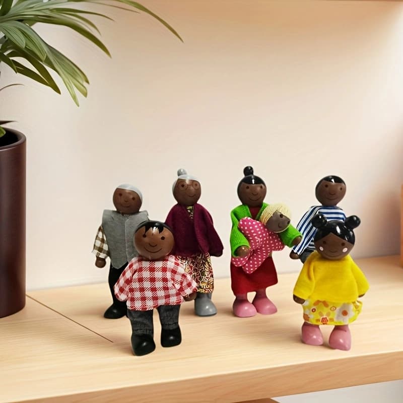 (Cross-border trading), realistic family brown cute doll 5