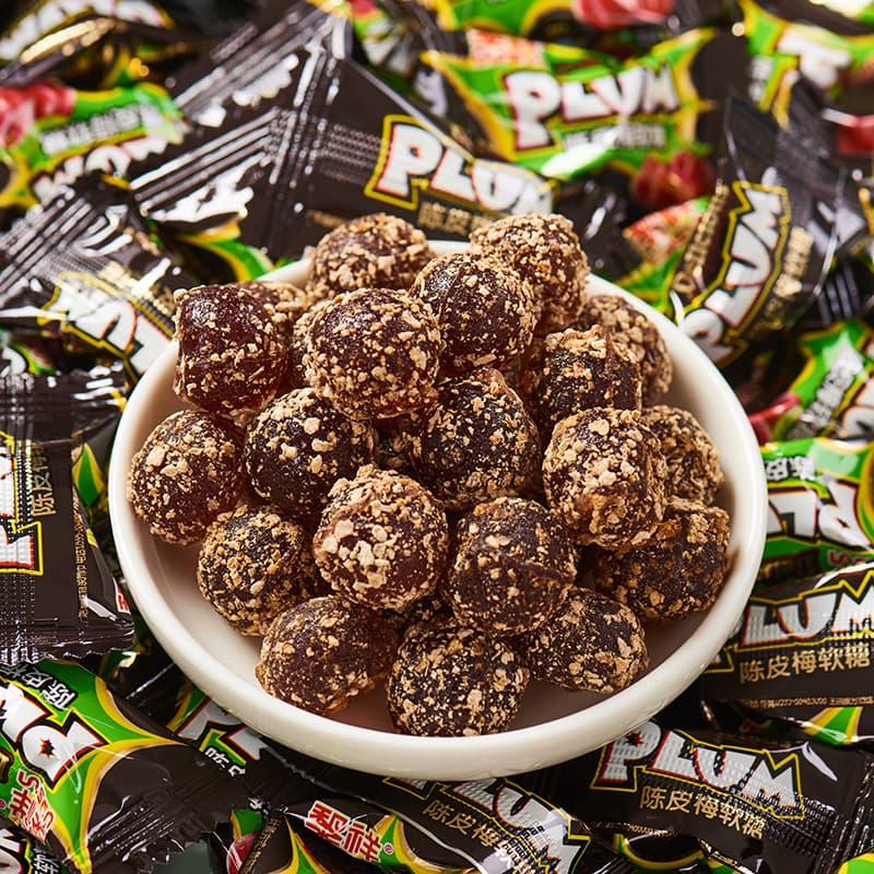 Li Xiang Chenpi Hua Mei Gummy Happy Candy Bulk Hua Mei Snacks Internet Celebrity Supermarket Snacks Snacks Independent Small Packages
