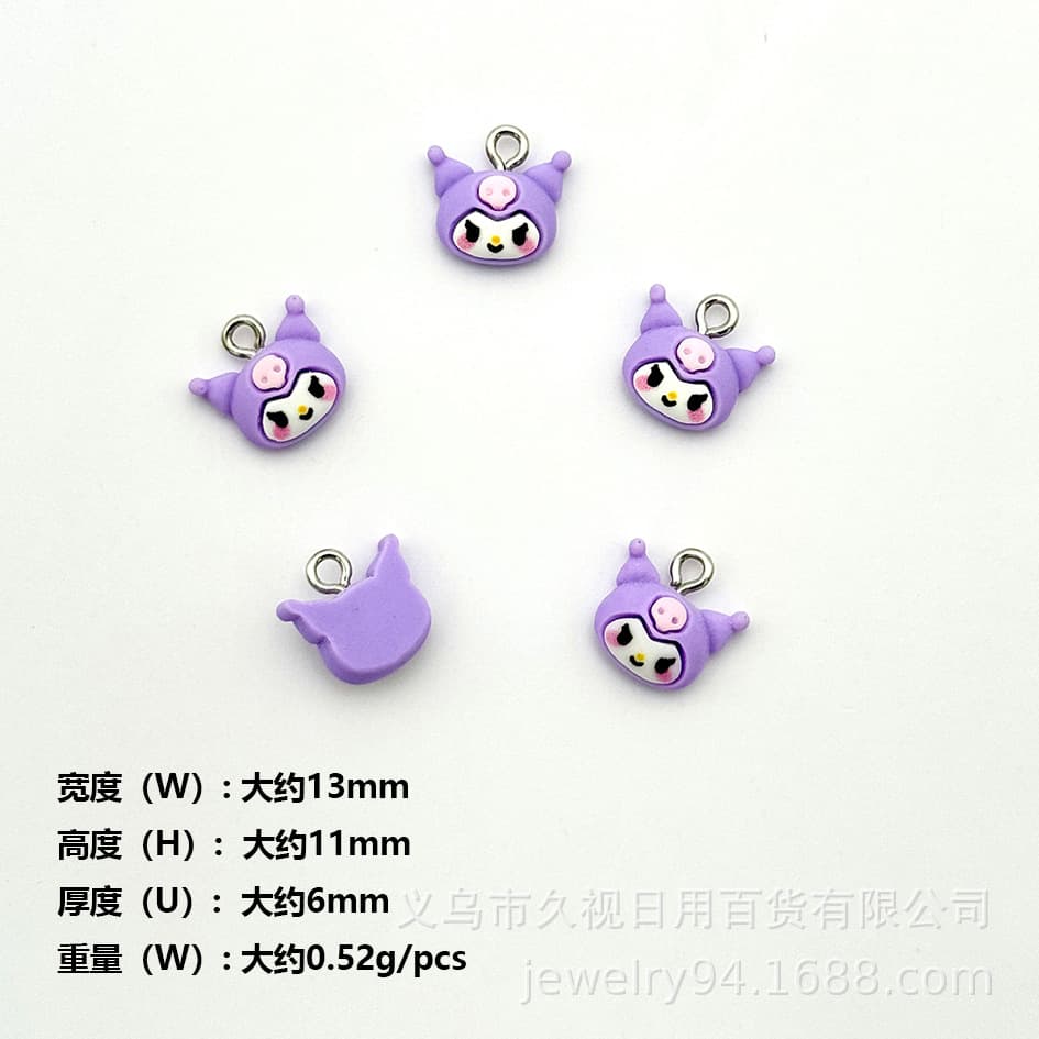 Sanrio, cartoon children's accessories, necklace, keychain, pendant, DIY 2