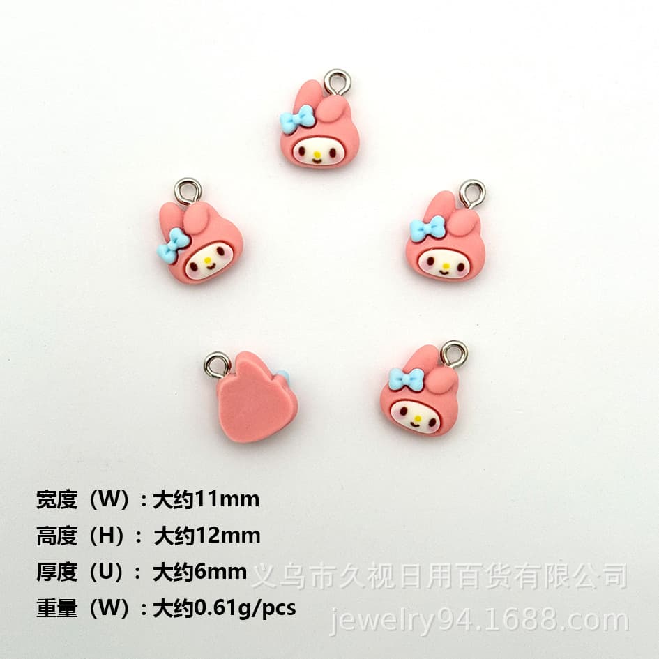 Sanrio, cartoon children's accessories, necklace, keychain, pendant, DIY 4