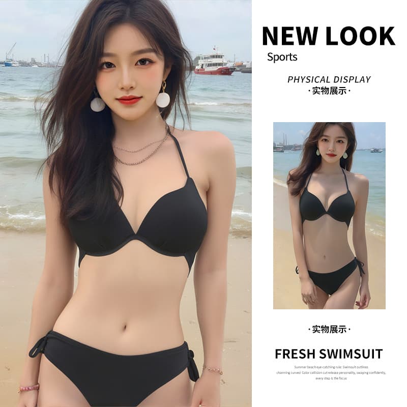 Sexy swimwear, set, supporting top with cups, bra, underwear 1
