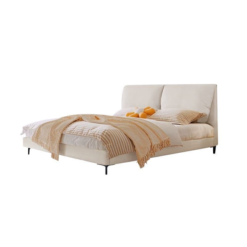 Italian light luxury bed master bedroom side opening three drawer double storage bed modern simple high-end elephant ear leather bed 5