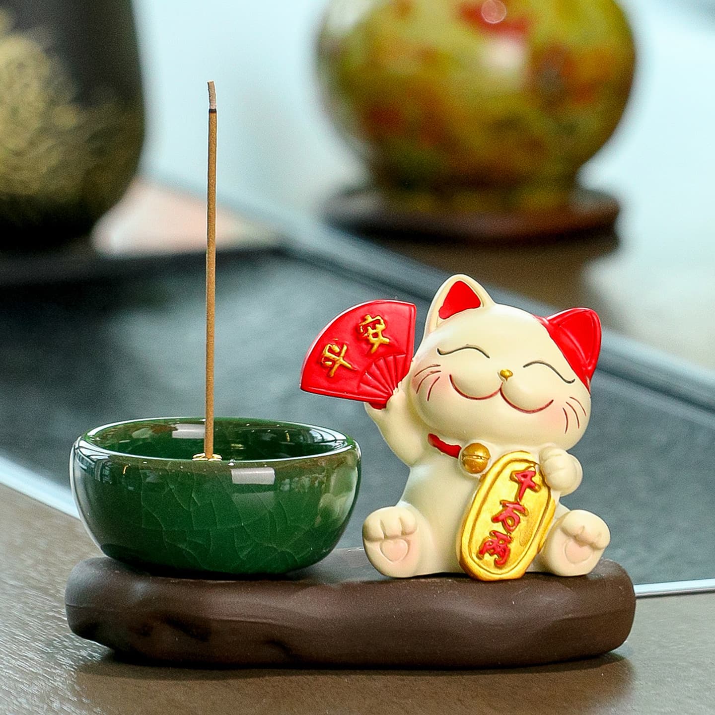 Table nail decoration, for luck, scarlet wood, new collection, Birthday gift 4