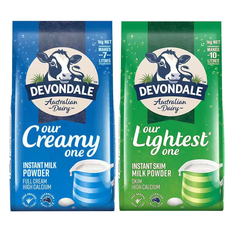 Australia Devondale Mo Yun milk powder Children adult high calcium whole fat/skimmed milk powder imported milk powder calcium supplement 5