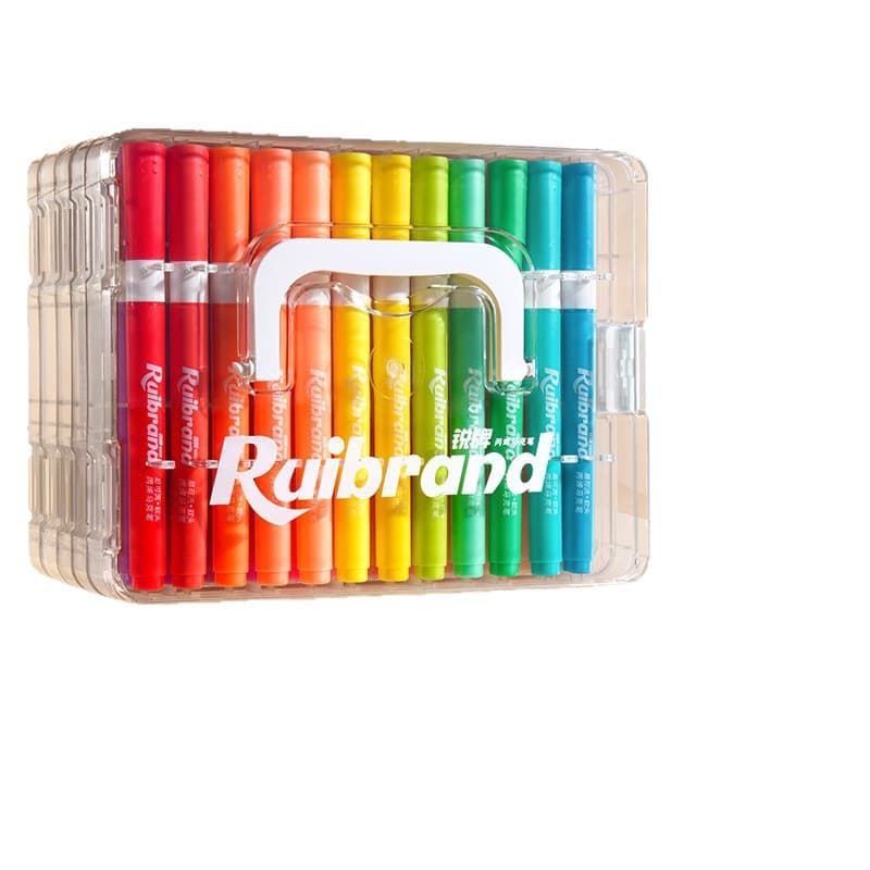 Acrylic, children's flashing marker, art watercolour for students, translucent crayons, folding brush, washable 5
