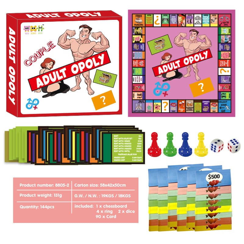 Adult Couple Game Night Monopoly Game 4