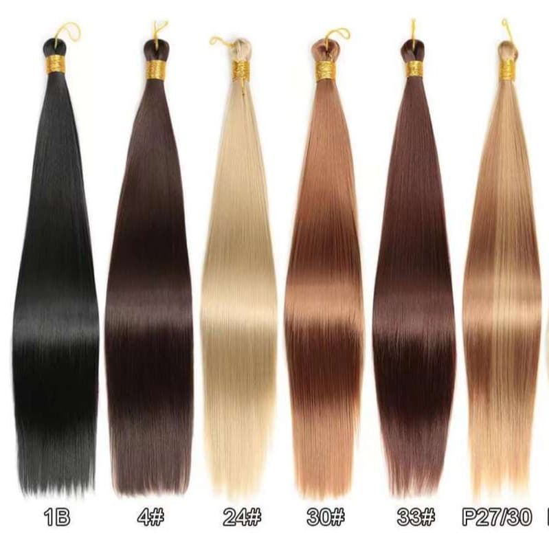 28 inch Bone Straight Synthetic Hair Bulk - Wholesale 3