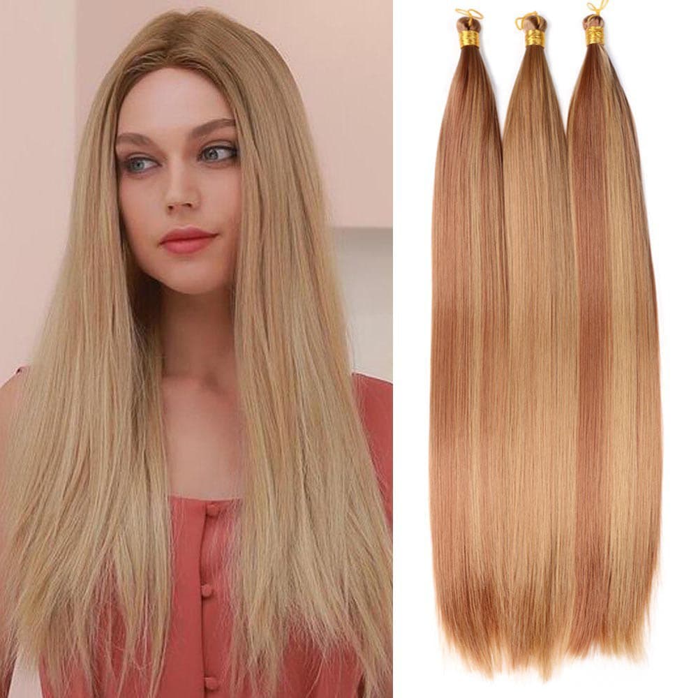 28 inch Bone Straight Synthetic Hair Bulk - Wholesale 1